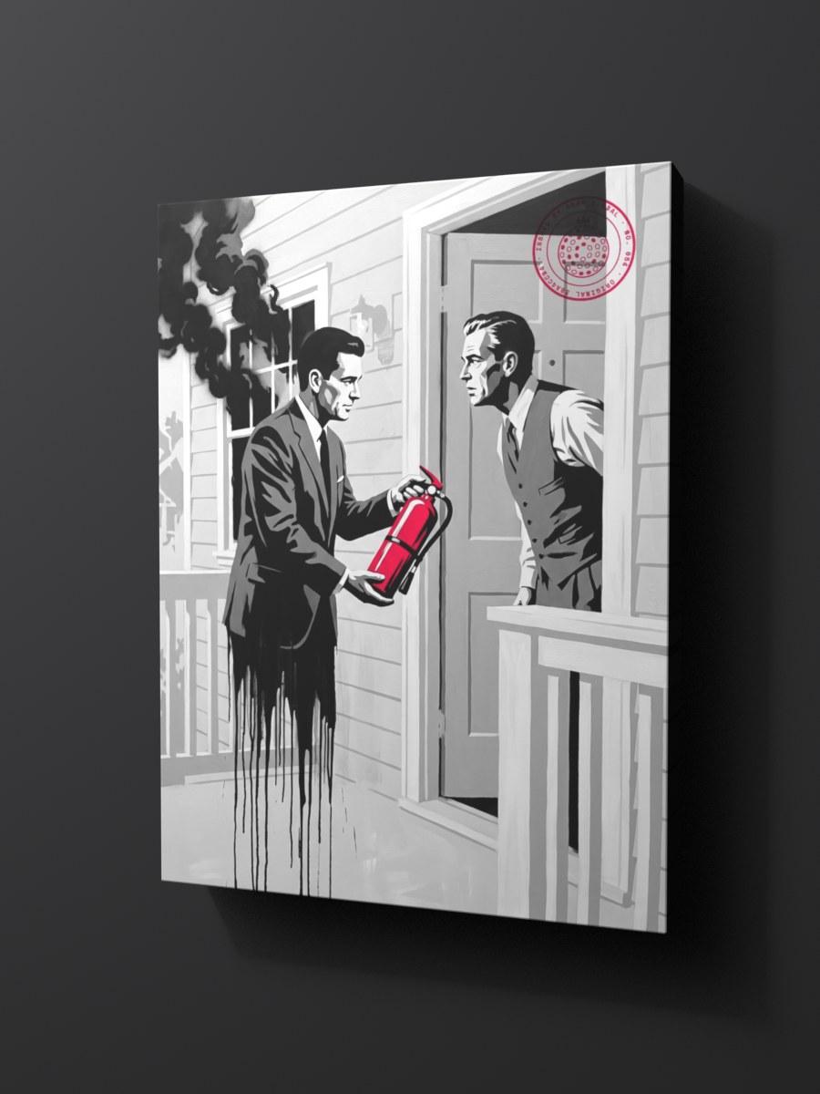 Anar Global No. 054 as a thick gallery-wrap canvas print