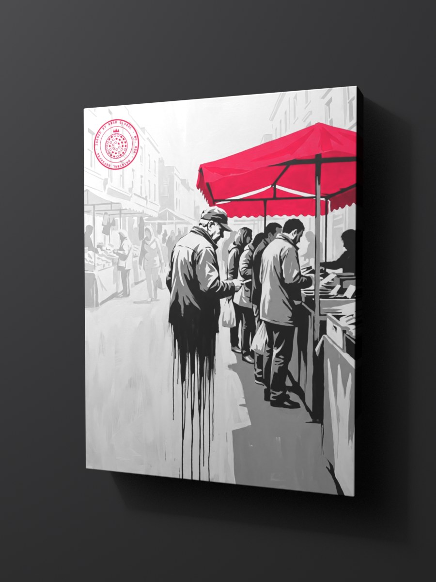 Anar Global No. 056 as a thick gallery-wrap canvas print