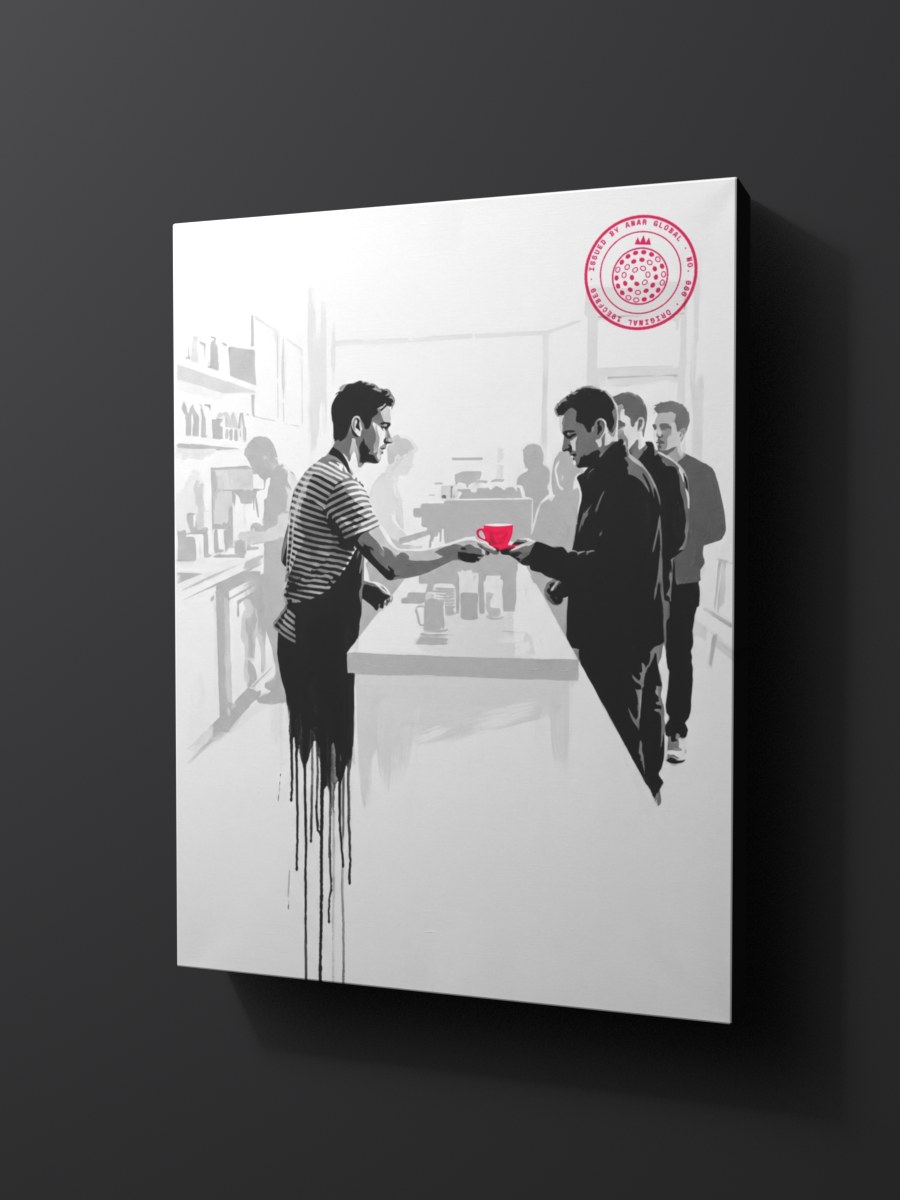 Anar Global No. 060 as a thick gallery-wrap canvas print