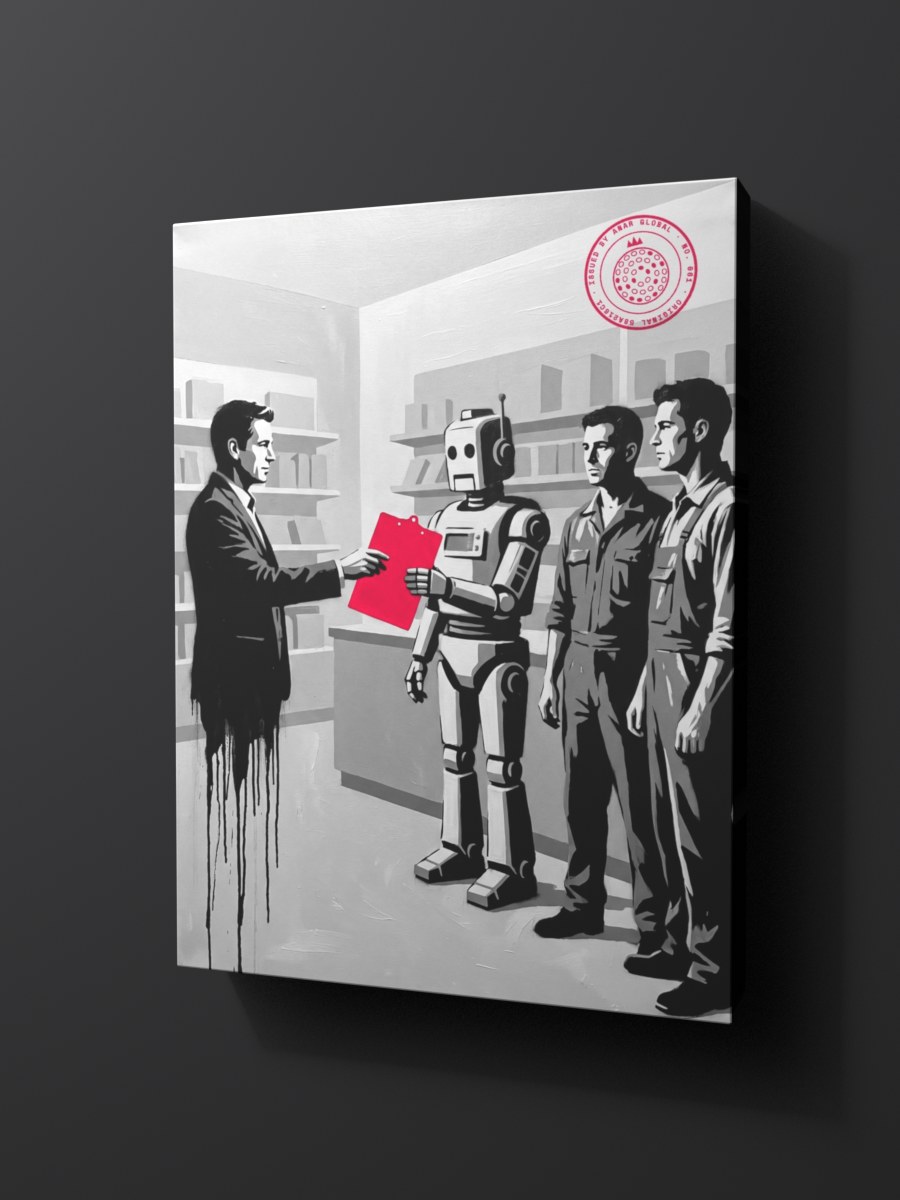 Anar Global No. 061 as a thick gallery-wrap canvas print