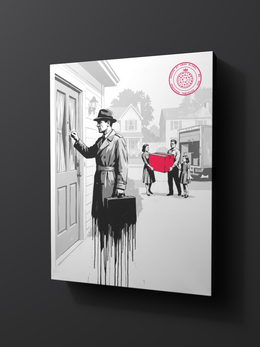 Anar Global No. 065 as a thick gallery-wrap canvas print